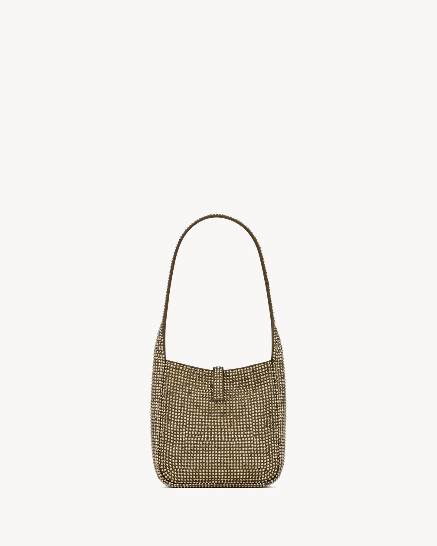 Saint Laurent LE 5 À 7 Supple Baby In Silk Satin And Crystals