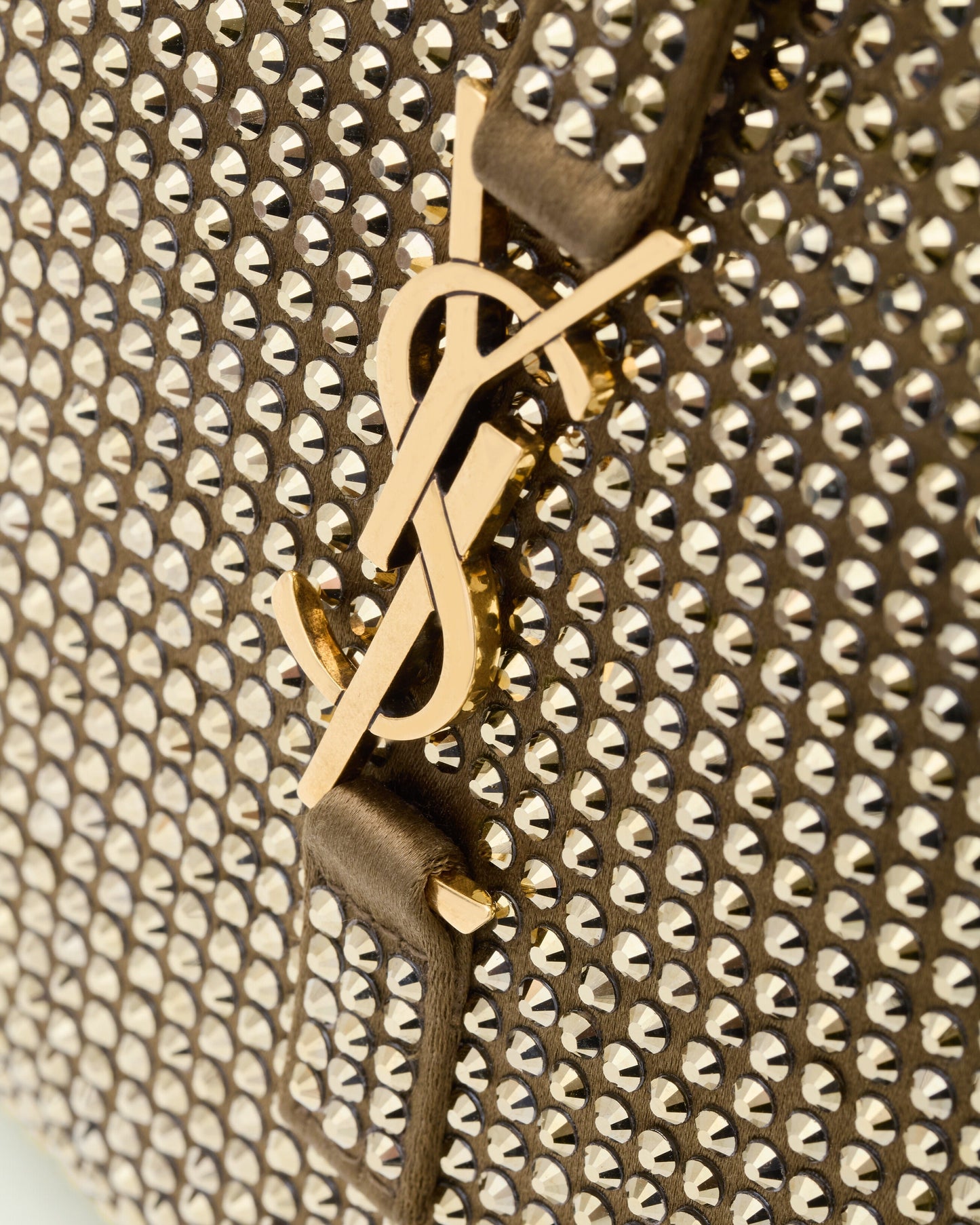 Saint Laurent LE 5 À 7 Supple Baby In Silk Satin And Crystals