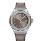 Classic Fusion Titanium Taupe Diamonds 33 mm