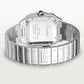 Santos de Cartier Large 39.8mm Steel Blue Crown Silvered Opaline Dial Steel Bracelet Self-Winding Watch