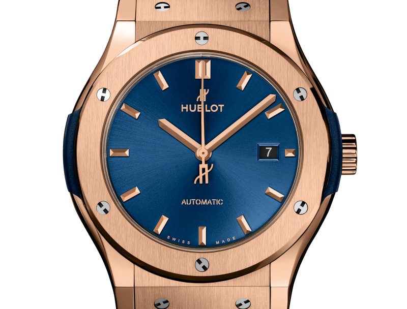 Classic Fusion King Gold Blue Watch