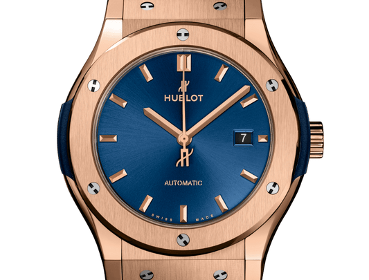 Classic Fusion King Gold Blue Watch