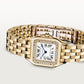 Panthère Small 30.3mm x 22.0mm Yellow Gold Diamond Bezel Diamond Crown Silvered Dial Yellow Gold Bracelet Quartz Watch