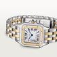 Panthère de Cartier Medium 29mm x 37mm Yellow Gold Steel Blue Crown Silver Dial Yellow Gold Steel Bracelet Quartz Watch