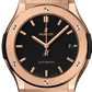 Classic Fusion King Gold 45 mm Black Rubber Strap Watch
