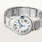 Ballon Bleu 42mm Steel Automatic Silver Guilloché Dial Steel Bracelet Watch