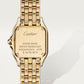 Panthère Small 30.3mm x 22.0mm Yellow Gold Diamond Bezel Diamond Crown Silvered Dial Yellow Gold Bracelet Quartz Watch