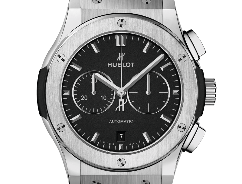 Classic Fusion Chronograph Titanium on Rubber Watch