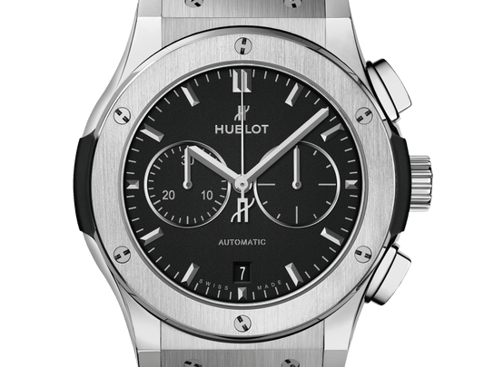 Classic Fusion Chronograph Titanium on Rubber Watch