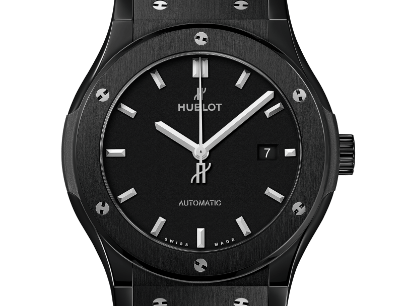 Classic Fusion Black Magic 42 mm Ceramic Rubber Strap Watch