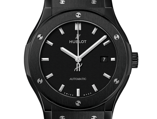 Classic Fusion Black Magic 42 mm Ceramic Rubber Strap Watch