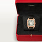 Santos-Dumont XL 46.6mm x 33.9mm Rose Gold Green Jade Guilloché Dial Green Alligator Strap Manual-Winding Watch