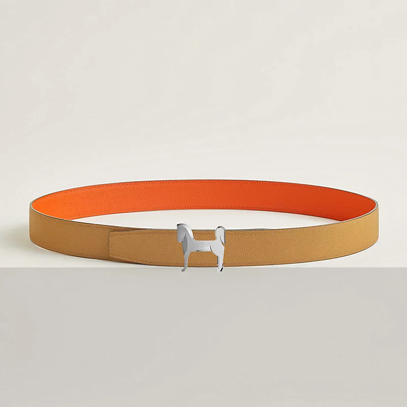 Panache Belt Buckle & Reversible Leather Strap 32 MM