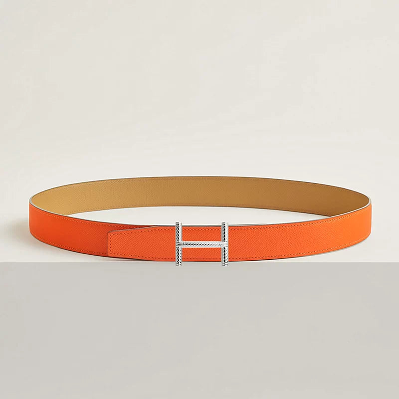 Hisseo Belt Buckle & Reversible Leather Strap 32 MM