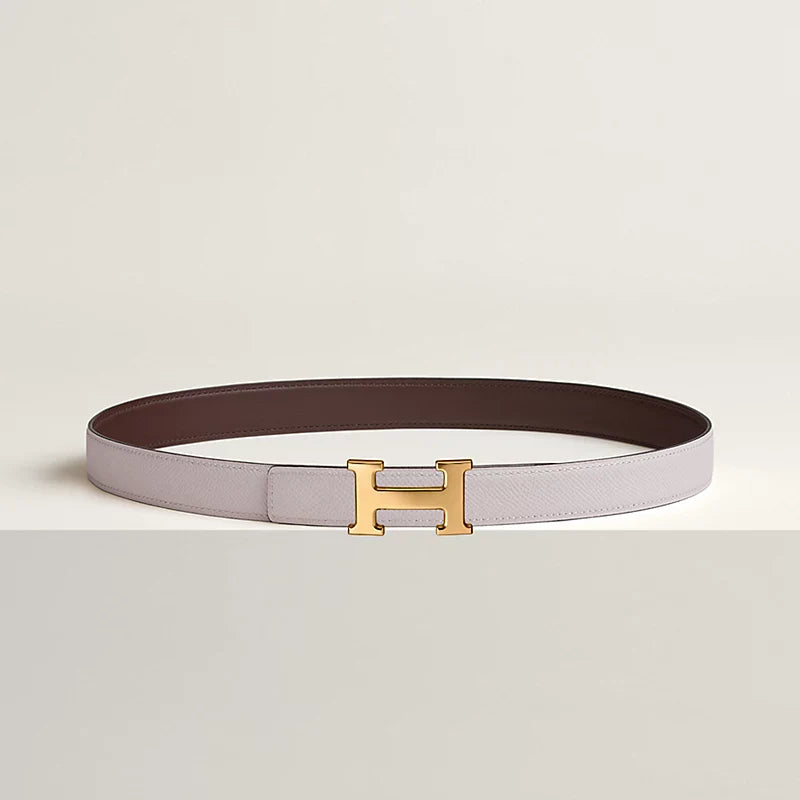 Mini H Belt Buckle & Reversible Leather Strap 24 MM