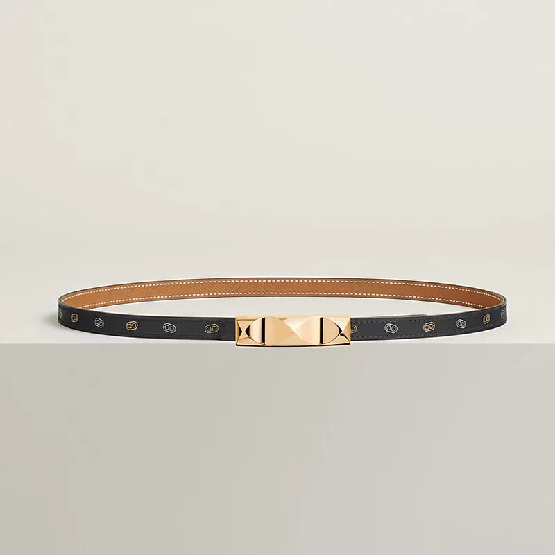 Infini Belt Buckle & Reversible Leather Strap 13 MM