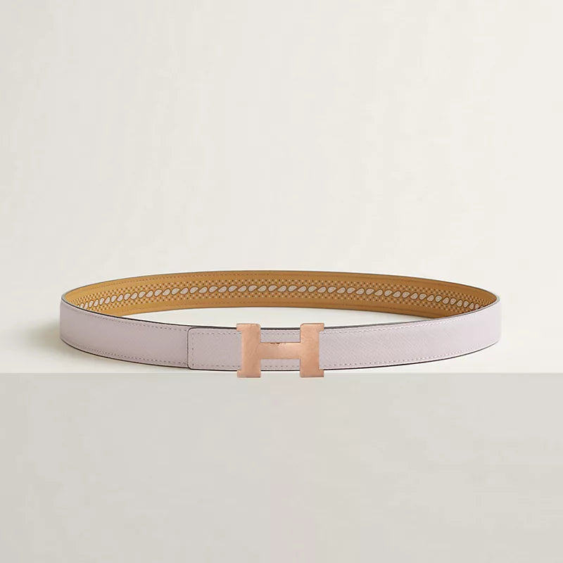 Mini Constance Martelee Belt Buckle & Hermès Sur Mer Reversible Leather Strap 24 MM