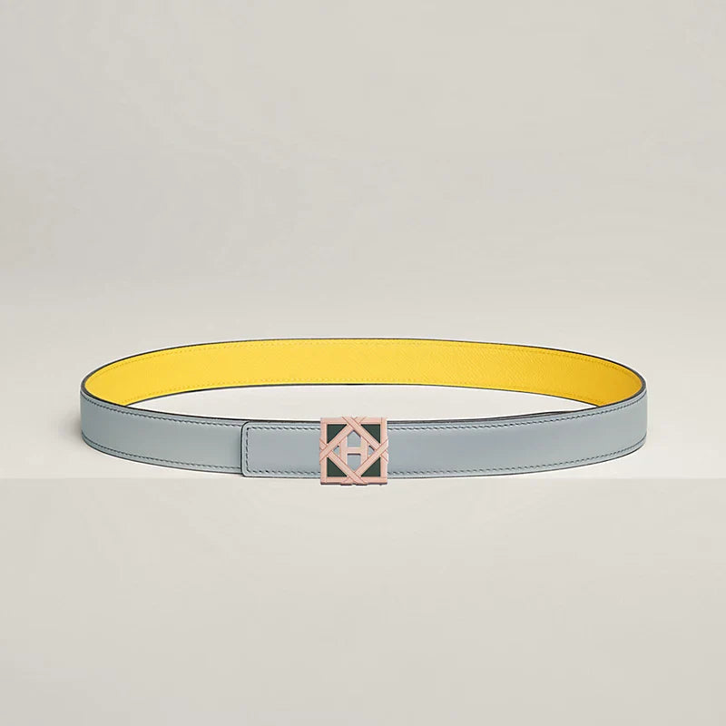 H Roseraie Belt Buckle & Hermès Sur Mer Reversible Leather Strap 24 MM