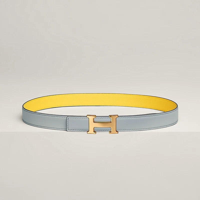 Mini H Belt Buckle & Reversible Leather Strap 24 MM