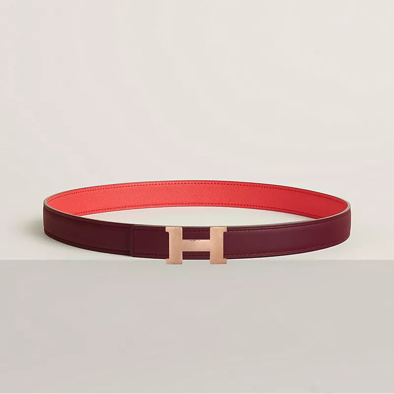 Mini Constance Martelee Belt Buckle & Hermès Sur Mer Reversible Leather Strap 24 MM