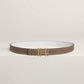 H au Carre Twist Belt Buckle & Reversible Leather Strap 24 MM