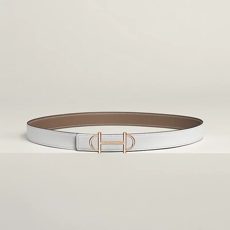 Gamma Belt Buckle & Reversible Leather Strap 24 MM