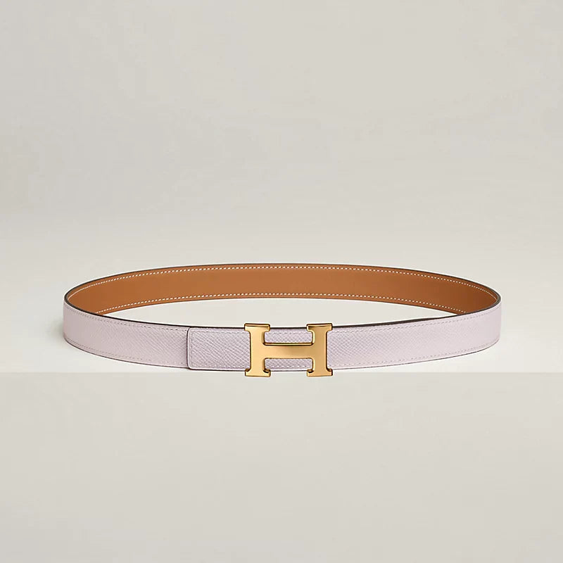 Mini H Belt Buckle & Reversible Leather Strap 24 MM