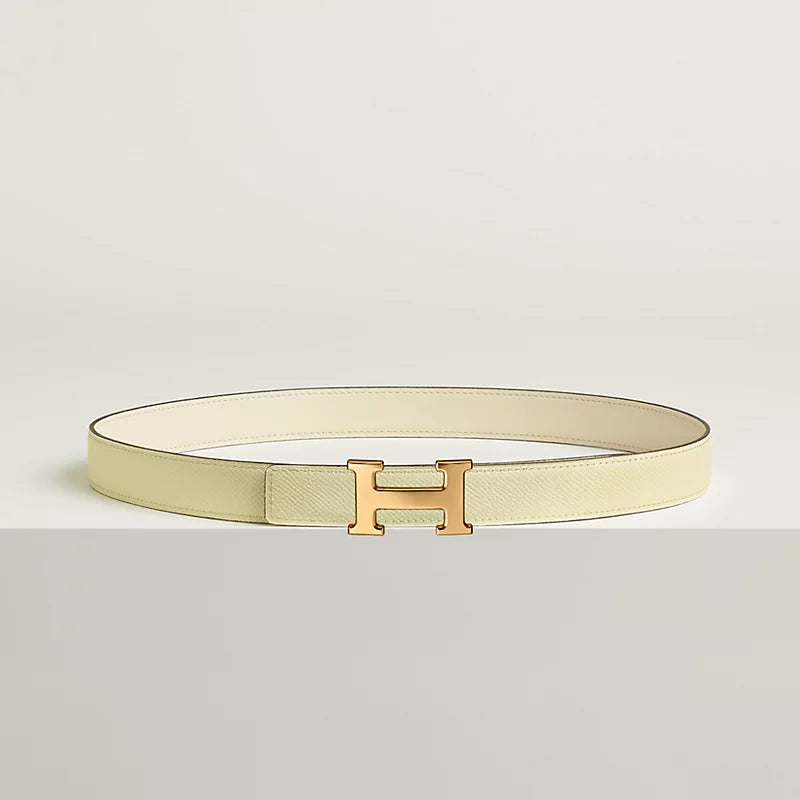 Mini H Belt Buckle & Reversible Leather Strap 24 MM