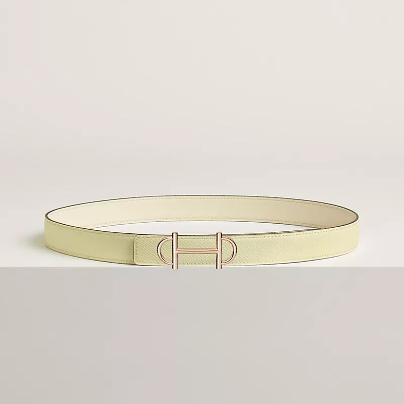 Gamma Belt Buckle & Reversible Leather Strap 24 MM