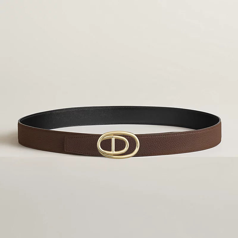 Odyssee Belt Buckle & Reversible Leather Strap 32 MM