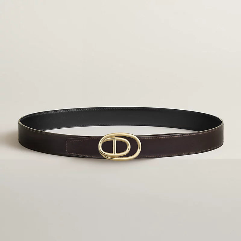 Odyssee Belt Buckle & Reversible Leather Strap 32 MM