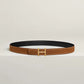 H Torsade Belt Buckle & Reversible Leather Strap 24 MM