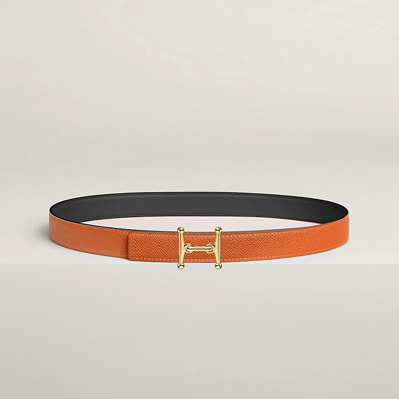 Mors H Belt Buckle & Reversible Leather Strap 24 MM