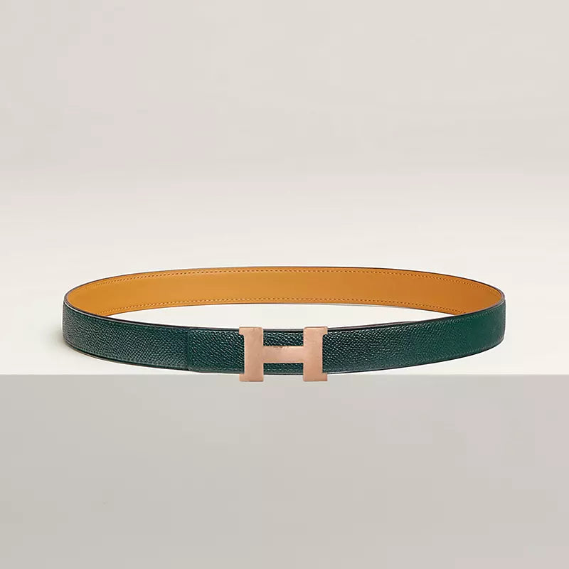 Mini Constance Martelee Belt Buckle & Hermès Sur Mer Reversible Leather Strap 24 MM