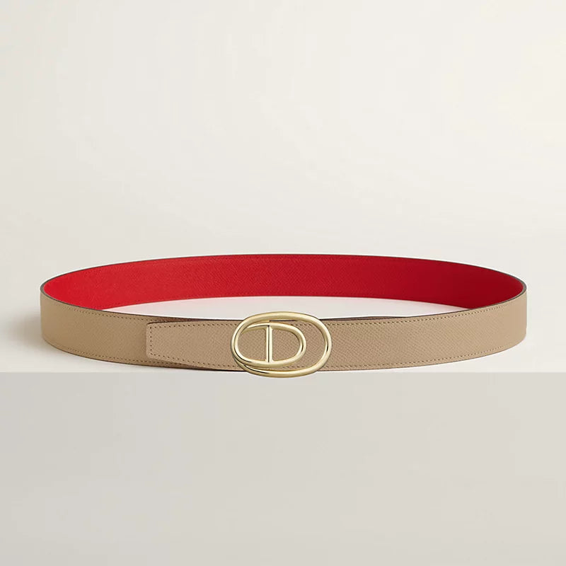 Odyssee Belt Buckle & Reversible Leather Strap 32 MM