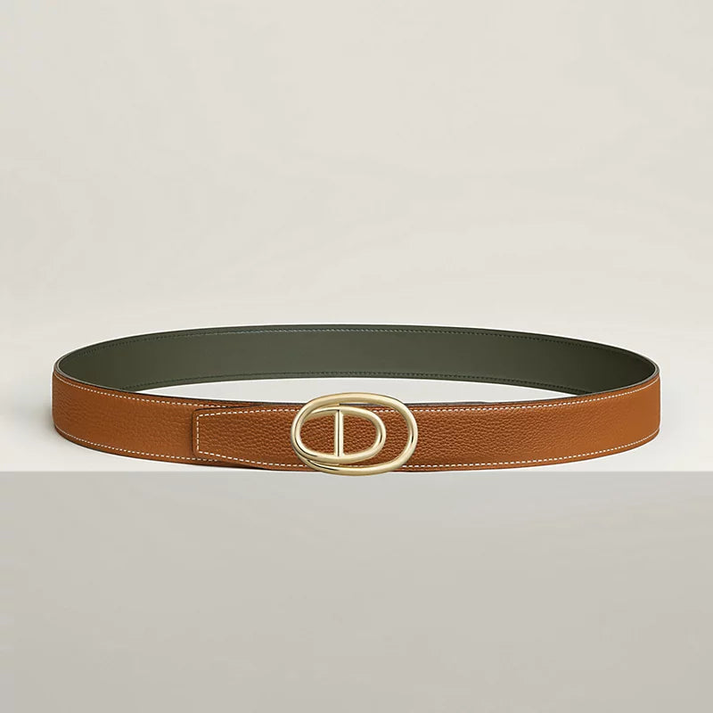 Odyssee Belt Buckle & Reversible Leather Strap 32 MM