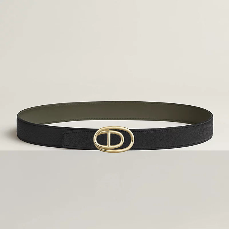 Odyssee Belt Buckle & Reversible Leather Strap 32 MM
