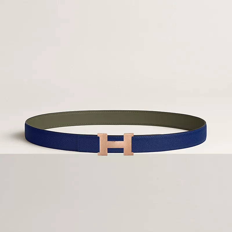 Mini Constance Martelee Belt Buckle & Hermès Sur Mer Reversible Leather Strap 24 MM