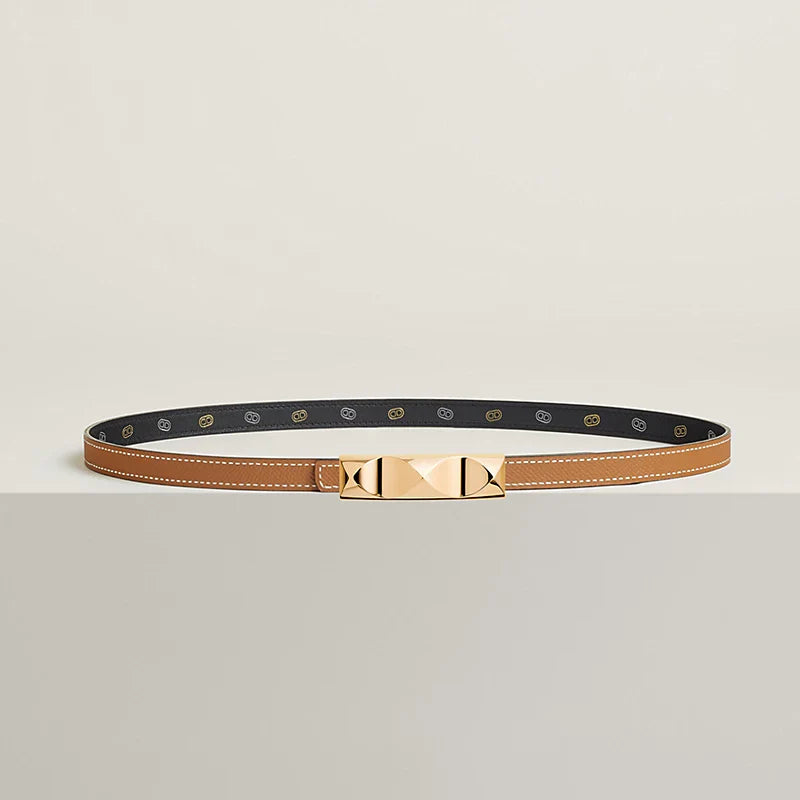 Infini Belt Buckle & Reversible Leather Strap 13 MM