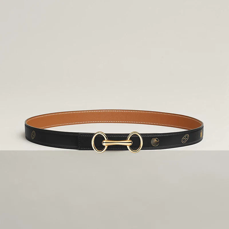 Heritage Belt Buckle & Reversible Leather Strap 24 MM