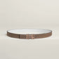 H AU CARRE TWIST BELT BUCKLE & REVERSIBLE LEATHER STRAP 24 MM