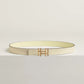 H AU CARRE TWIST BELT BUCKLE & REVERSIBLE LEATHER STRAP 24 MM