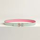 H AU CARRE TWIST BELT BUCKLE & REVERSIBLE LEATHER STRAP 24 MM