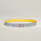 H AU CARRE TWIST BELT BUCKLE & REVERSIBLE LEATHER STRAP 24 MM