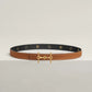 H EQUESTRE BELT BUCKLE & REVERSIBLE LEATHER STRAP 24 MM