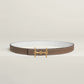 H EQUESTRE BELT BUCKLE & REVERSIBLE LEATHER STRAP 24 MM