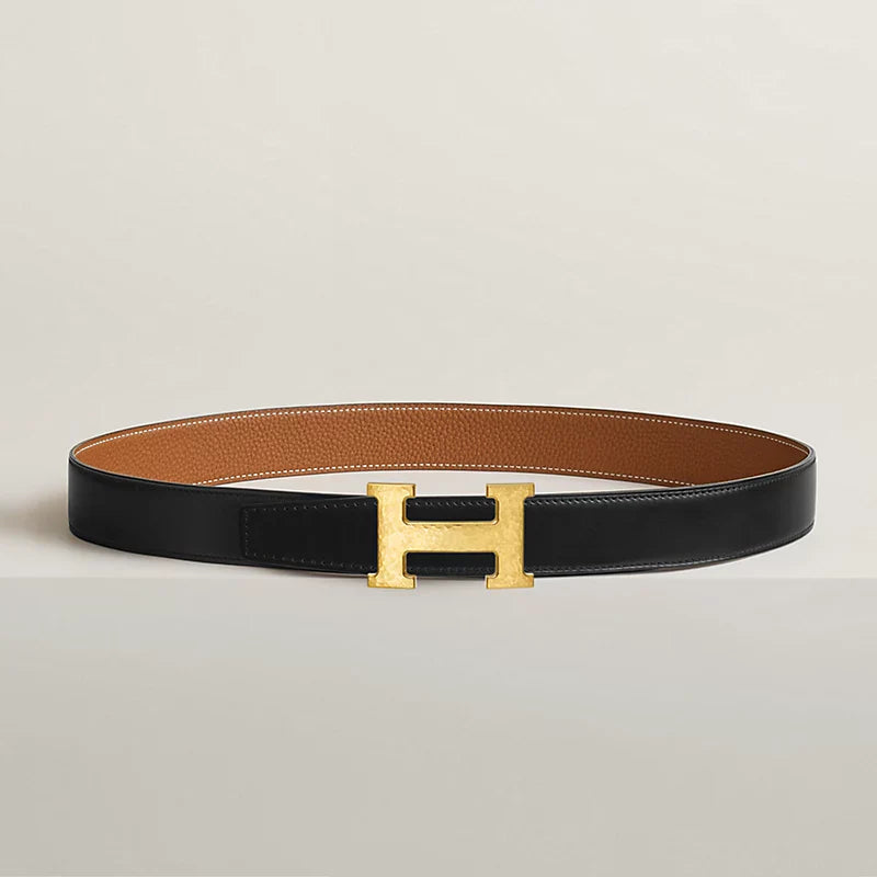 H Martelee Belt Buckle & Reversible Leather Strap 32 MM