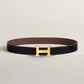 H Martelee Belt Buckle & Reversible Leather Strap 32 MM