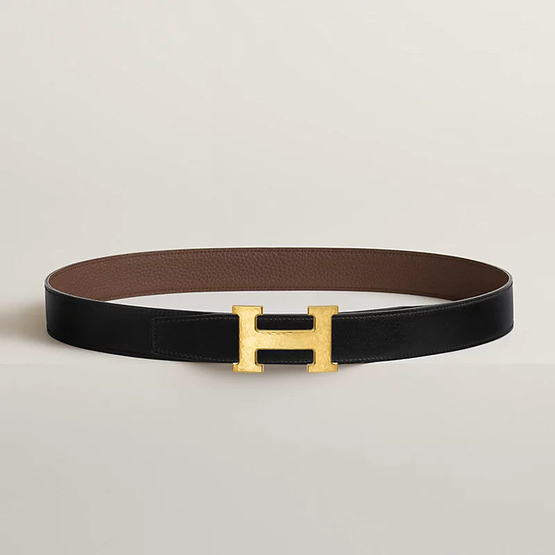 H Martelee Belt Buckle & Reversible Leather Strap 32 MM