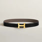 H Martelee Belt Buckle & Reversible Leather Strap 32 MM